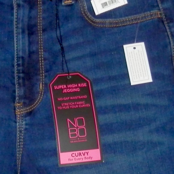 NO BOUNDARIES HIGH RISE CURVY SKINNY JEAN * DARK WASH JEGGINGS * NEW WITH TAGS * - Picture 2 of 5